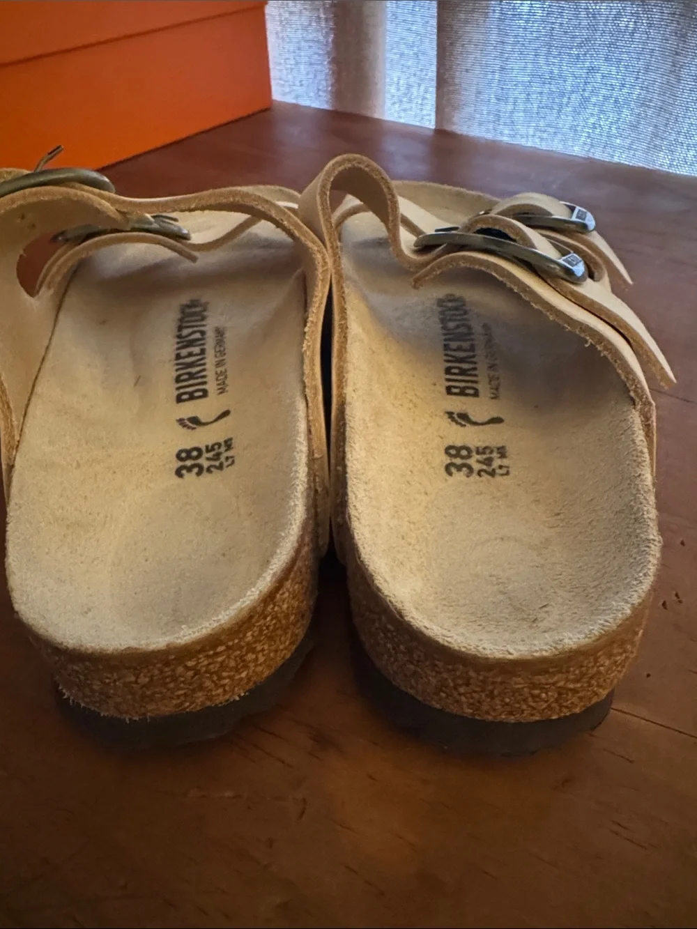 Birkenstock Kids Cream Double Buckle Slide Sandals